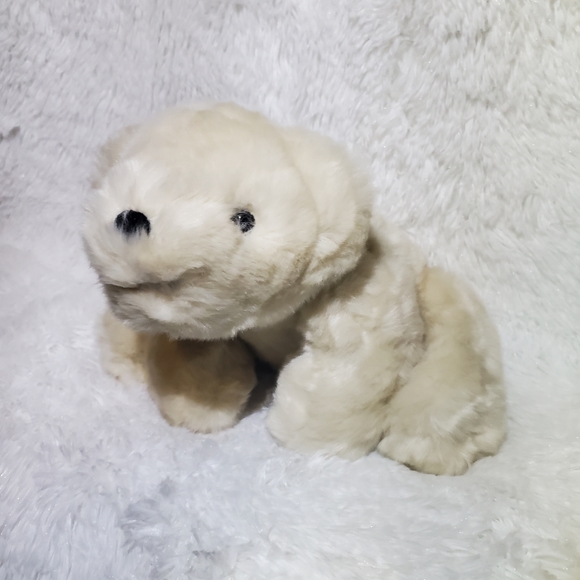 Pottery Barn ANDREW Plush Polar Bear 14" Floppy Stuffed Animal Toy - Picture 2 of 3